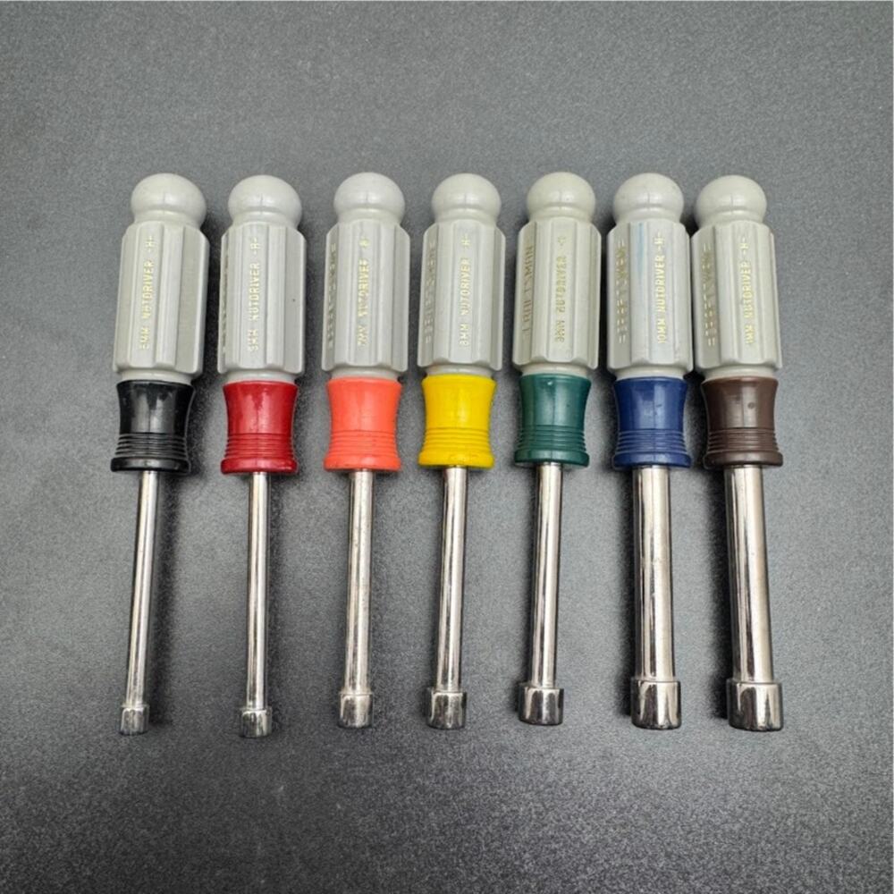 Vintage Craftsman 7-Piece Metric Nut Driver Set 5mm - 11mm  Made in USA